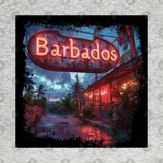 Barbados with Neon Sign by VelvetRoom